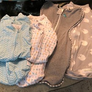 Newborn swaddle sack starter pack!